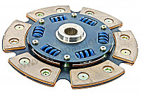 P137411 - Damped sintered metal clutch disc for Porsche 912 • 1969 • 912 1.6 • Coupe • Manual gearbox, 5 speed