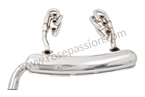 P141754 - 46 mm stainless steel spaghetti exhaust kit + stainless steel silencer 1 x 70 mm outlet for Porsche 911 Classic • 1973 • 2.4s • Coupe • Manual gearbox, 5 speed