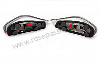 P141791 - Kit clignotant arrière rouge et noir à LED la paire pour Porsche 
