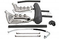 P147874 - Super sports stainless steel ssi exhaust kit with steel silencer 2 central outlets contains 2 stainless steel heat exchangers ssi + 1 steel silencer + 2 oil hoses + 2 stainless steel straps +  2 hoses + 1 y for heating system modification for Porsche 911 G • 1989 • 3.2 g50 • Cabrio • Manual gearbox, 5 speed
