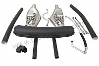P147874 - Super sports stainless steel ssi exhaust kit with steel silencer 2 central outlets contains 2 stainless steel heat exchangers ssi + 1 steel silencer + 2 oil hoses + 2 stainless steel straps +  2 hoses + 1 y for heating system modification for Porsche 911 G • 1985 • 3.2 • Coupe • Manual gearbox, 5 speed