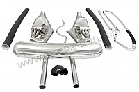 P147876 - Super sports stainless steel ssi exhaust kit with stainless steel silencer 2 central outlets contains 2 stainless steel heat exchangers ssi + 1 stainless steel silencer + 2 oil hoses + 2 stainless steel straps +  2 hoses + 1 y for heating system modificat for Porsche 911 G • 1987 • 3.2 g50 • Coupe • Manual gearbox, 5 speed