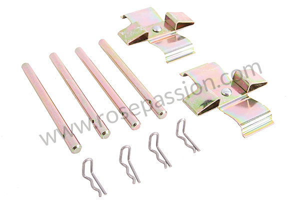 P15507 - Kit fixation plaquettes avant pour Porsche 