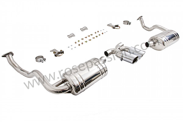 P161251 - Stainless steel sports silencer for Porsche Boxster / 987 • 2007 • Boxster s 3.4 • Cabrio • Automatic gearbox
