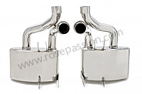 P173139 - Non-sport stainless steel muffler (pair) for Porsche 997-1 / 911 Carrera • 2008 • 997 c4s • Targa • Automatic gearbox