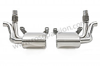 P173139 - Non-sport stainless steel muffler (pair) for Porsche 997-1 / 911 Carrera • 2006 • 997 c4s • Cabrio • Manual gearbox, 6 speed