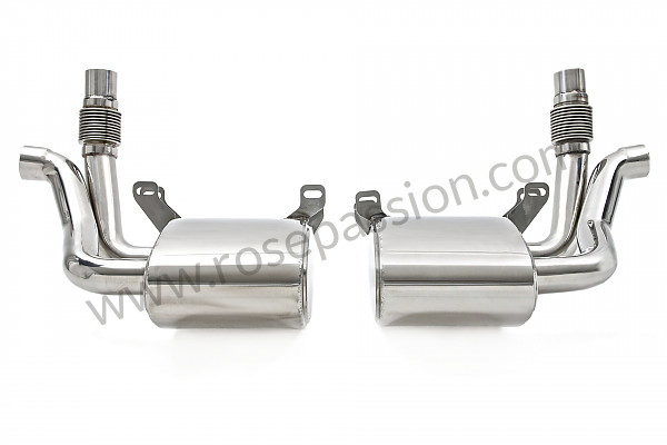 P173139 - Non-sport stainless steel muffler (pair) for Porsche 997-1 / 911 Carrera • 2008 • 997 c4s • Targa • Automatic gearbox