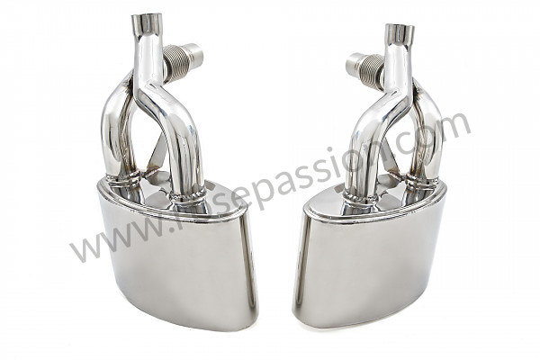 P173139 - Non-sport stainless steel muffler (pair) for Porsche 997-1 / 911 Carrera • 2007 • 997 c4 • Coupe • Automatic gearbox