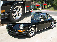 P183250 - Set chromleiste kotflügel vo. und hi. (set von 4 leise) für Porsche 911 Classic • 1973 • 2.4e • Coupe • Automatikgetriebe