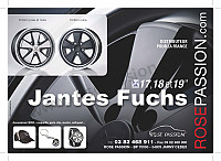 P189727 - Jante fuchs 19 pouces kit de 4 jantes ( finition noir) 8,5 et 11 pour Porsche 