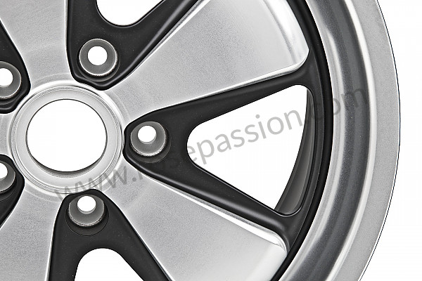 P189728 - Cerchione fuchs 19 pollici set di 4 cerchioni (finitura lucida e nera) 8,5 e 11 per Porsche 
