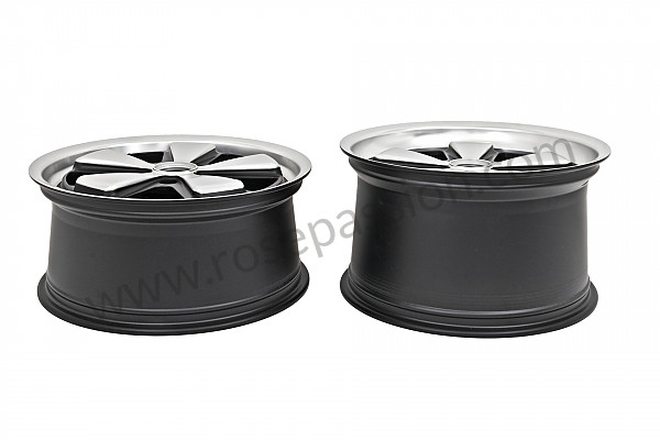 P189728 - Fuchs-felge 19 zoll satz von 4 felgen (poliert und schwarz) 8,5 und 11 für Porsche Boxster / 981 • 2014 • Boxster • Cabrio • Porsche doppelkupplungsgetriebe