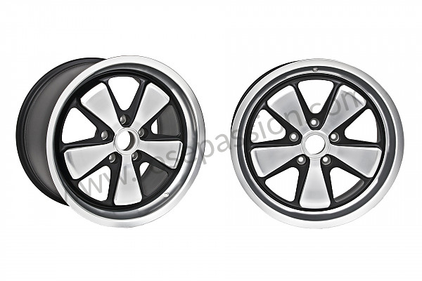 P189728 - Fuchs wheels, 19 inch, set of 4 wheels (polished and black finish) 8,5 and 11 for Porsche Boxster / 987-2 • 2010 • Boxster 2.9 • Cabrio • Pdk gearbox