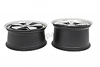 P189728 - Jante fuchs de 19 polegadas kit de 4 jantes (acabamento polido e preto) 8,5 e 11 para Porsche Cayman / 987C2 • 2012 • Cayman r • Caixa manual 6 velocidades
