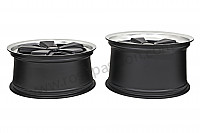 P190167 - Cerchione fuchs originale 17 pollici set di 4 cerchi 7 e 8 pollici (finitura nera) per Porsche Cayman / 987C2 • 2012 • Cayman s 3.4 • Cambio pdk