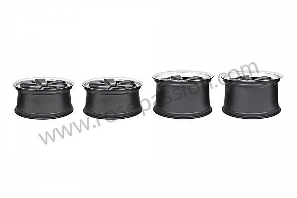P190167 - Jante fuchs original de 17 polegadas kit de 4 jantes 7 e 8 polegadas (acabamento em preto) para Porsche Cayman / 987C2 • 2012 • Cayman r • Caixa pdk