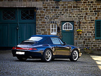 P190167 - Original fuchs wheels, 17 inch, set of 4 wheels, 7 and 8 inch (black finish) for Porsche 964 / 911 Carrera 2/4 • 1991 • 964 carrera 4 • Cabrio • Manual gearbox, 5 speed