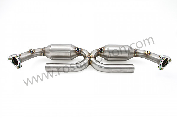 P190199 - X pipe catalizador sport de acero inox. para Porsche 
