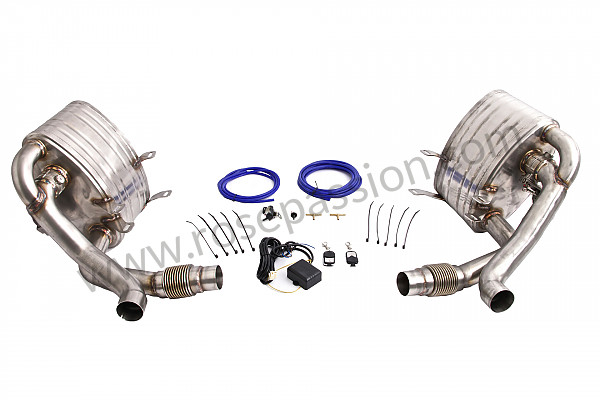 P190200 - Silencieux inox sport avec valve sound pour Porsche 997-1 / 911 Carrera • 2007 • 997 c4 • Targa • Boite manuelle 6 vitesses