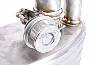 P190200 - Silencieux inox sport avec valve sound pour Porsche 