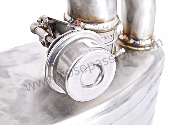 P190200 - Stainless steel sports silencer with sound valve for Porsche 997-1 / 911 Carrera • 2008 • 997 c4 • Cabrio • Manual gearbox, 6 speed