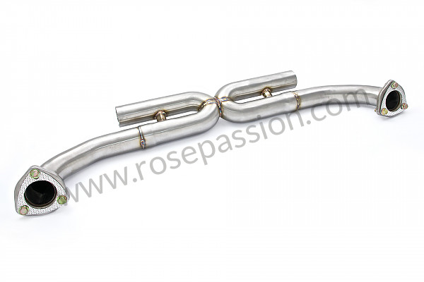 P190201 - X-pijp suppressie knalpot inox sport voor Porsche 997-2 / 911 Carrera • 2012 • 997 c4 • Coupe • Manuele bak 6 versnellingen