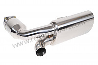 P190203 - Stainless steel sports silencer with sports catalytic converter for 997 turbo (70mm outlet tube) for Porsche 997 Turbo / 997T / 911 Turbo / GT2 • 2009 • 997 turbo • Cabrio • Automatic gearbox