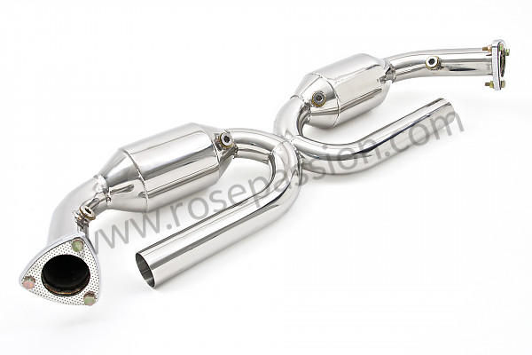 P190205 - X pipe catalizador sport de acero inox. para Porsche 996 / 911 Carrera • 2002 • 996 carrera 4 • Targa • Caja auto