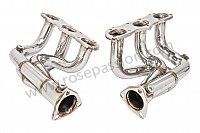 P190210 - Pair of stainless steel sports spaghetti, catalytic converter removal, 997 2009-2012  for Porsche 997-2 / 911 Carrera • 2009 • 997 c4 • Targa • Manual gearbox, 6 speed