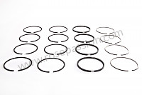 P198442 - Kit of 4 complete sets of piston rings for 1750 cc cylinder and piston kit 356 and 912 (version with 4 rings per piston) for Porsche 356a • 1956 • 1300 s (589 / 2) • Coupe a t1 • Manual gearbox, 4 speed