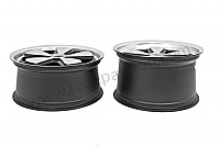 P198445 - Fuchs wheels, 18 inch, set of 4 wheels 8 and 10 inch (polished and black finish) for Porsche Boxster / 986 • 1998 • Boxster 2.5 • Cabrio • Manual gearbox, 5 speed