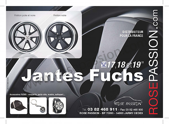 P198445 - Jante fuchs de 18 polegadas kit de 4 jantes (acabamento polido e preto) para Porsche Boxster / 986 • 2004 • Boxster s 3.2 • Cabrio • Caixa automática