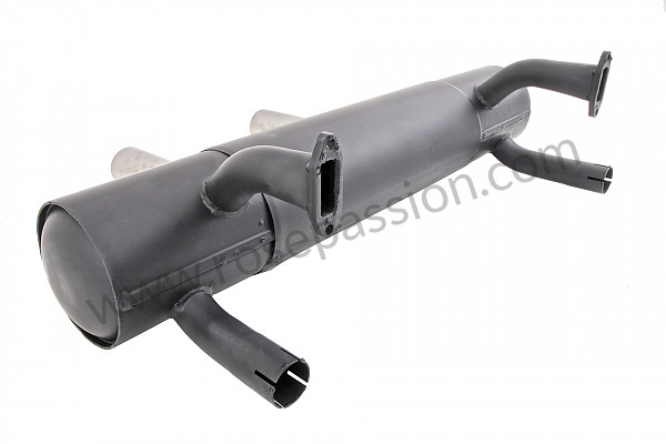 P198448 - Silencer with 63mm chrome plated tailpipes for Porsche 912 • 1969 • 912 1.6 • Targa • Manual gearbox, 5 speed