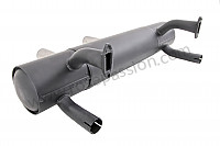 P198448 - Silencer with 63mm chrome plated tailpipes for Porsche 912 • 1968 • 912 1.6 • Targa • Manual gearbox, 5 speed