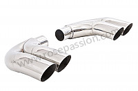 P198456 - Pair of elements replacing stainless steel final silencers for Porsche 997-1 / 911 Carrera • 2006 • 997 c4 • Coupe • Automatic gearbox