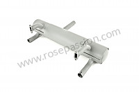 P198458 - Silencer 356 pre-a single tail pipe for Porsche 356a • 1957 • 1300 (506 / 2) • Coupe a t1 • Manual gearbox, 4 speed