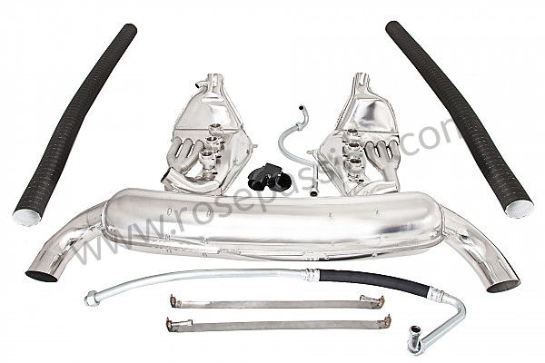 P198471 - Super sports stainless steel exhaust kit 2 x 84 mm outlets for Porsche 