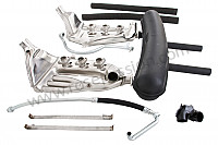 P198472 - Super sports stainless steel exhaust kit with steel silencer 2 central outlets contains 2 stainless steel heat exchangers + 1 steel silencer + 2 oil hoses + 2 stainless steel straps +  2 hoses + 1 y for heating system modification for Porsche 911 G • 1989 • 3.2 g50 • Coupe • Manual gearbox, 5 speed
