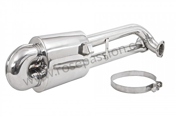 P198478 - Short stainless steel sports silencer  1 x 75mm outlet for Porsche 911 G • 1975 • 2.7s • Coupe • Manual gearbox, 4 speed