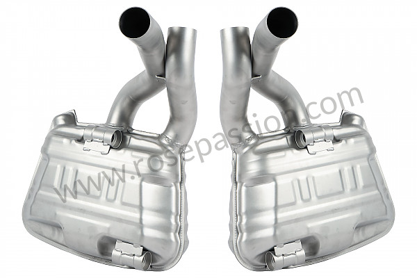 P198480 - Sport  stainless steel final silencer 997 + 997 4s  2005-2008 for Porsche 997-2 / 911 Carrera • 2010 • 997 c2s • Cabrio • Manual gearbox, 6 speed