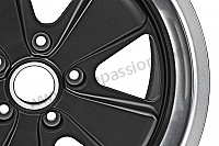P198488 - Original fuchs wheels, 17 inch, set of 4 wheels, 7 and 9 inch (black finish) for Porsche 