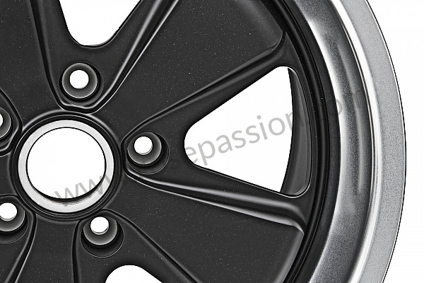 P198488 - Original fuchs wheels, 17 inch, set of 4 wheels, 7 and 9 inch (black finish) for Porsche 