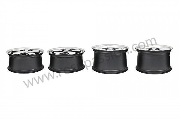 P198489 - Jante fuchs origine 17 pouces kit de 4 jantes 7 et 8 pouces (finition polie et noir) XXXに対応 Porsche Cayman / 987C2 • 2011 • Cayman 2.9