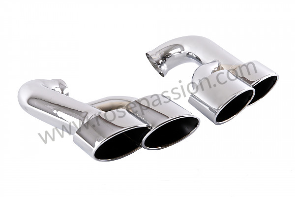 P203192 - Pair of stainless steel exhaust tailpipes, cayenne 957 2007-2010 (v6 +v8 + turbo)  for Porsche Cayenne / 957 / 9PA1 • 2007 • Cayenne s v8 • Manual gearbox, 6 speed