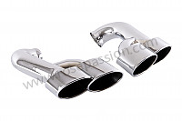 P203192 - Pair of stainless steel exhaust tailpipes, cayenne 957 2007-2010 (v6 +v8 + turbo)  for Porsche Cayenne / 957 / 9PA1 • 2008 • Cayenne s v8 • Automatic gearbox