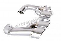 P203192 - Pair of stainless steel exhaust tailpipes, cayenne 957 2007-2010 (v6 +v8 + turbo)  for Porsche Cayenne / 957 / 9PA1 • 2007 • Cayenne s v8 • Manual gearbox, 6 speed