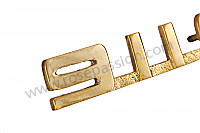 P203221 - Rear engine cover logo, gold colour, 911 st for Porsche 911 G • 1979 • 3.0sc • Coupe • Manual gearbox, 5 speed