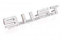 P203222 - Logo auf heckklappe 911 st silberfarben für Porsche 911 Classic • 1968 • 2.0s • Targa • Automatikgetriebe