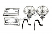 P203277 - High intensity light kit, chrome plated / white glass with holder and grille for Porsche 911 Classic • 1972 • 2.4s • Targa • Manual gearbox, 5 speed