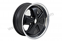 P213518 - Wheel, 6 x 15, black, with tuv homologation for Porsche 911 Classic • 1970 • 2.2t • Coupe • Manual gearbox, 4 speed